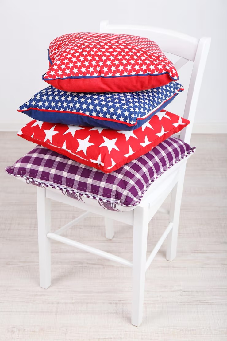 Chair Cushions Covers Bright Pillows Room 1 by Orient Uniforms for customers in Dubai, Abu Dhabi, Sharjah, Ajman and across the UAE